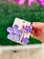Flower Claw Clip Trio