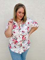 Dolly Button Up Floral Top