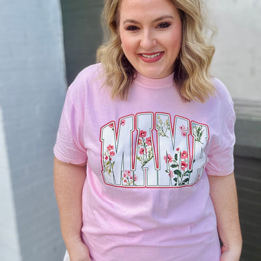 Floral MAMA tee (Customizable!)