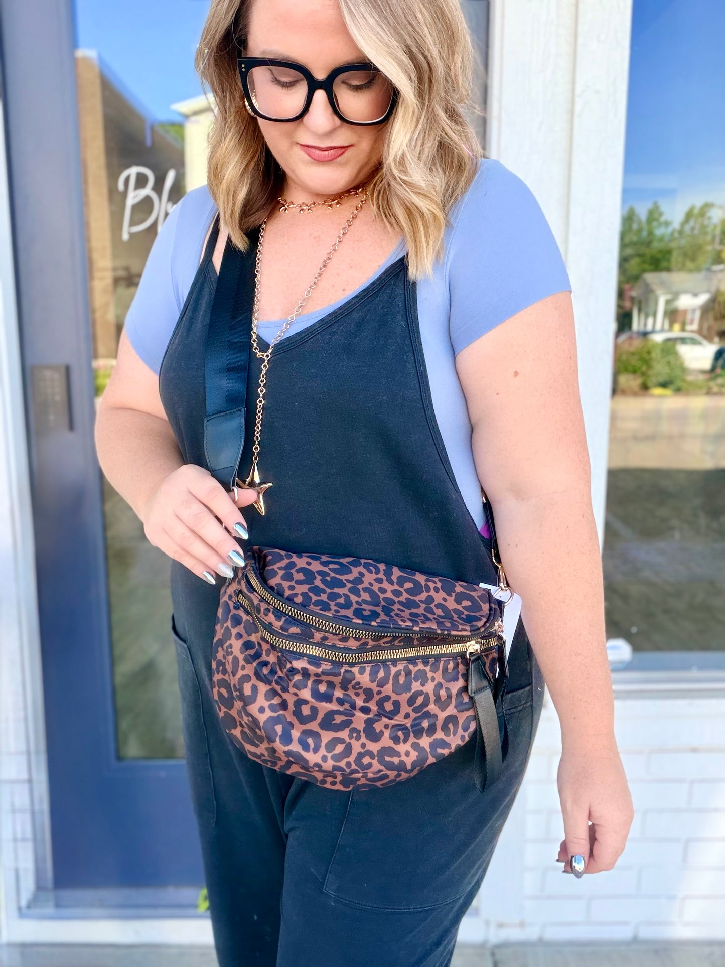 Mocha Leopard Oversized Fanny