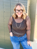 Kate Mesh Top- Coco Leopard