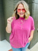 Kara Acid Washed Oversized Boyfriend Tee (Multiple Colors)