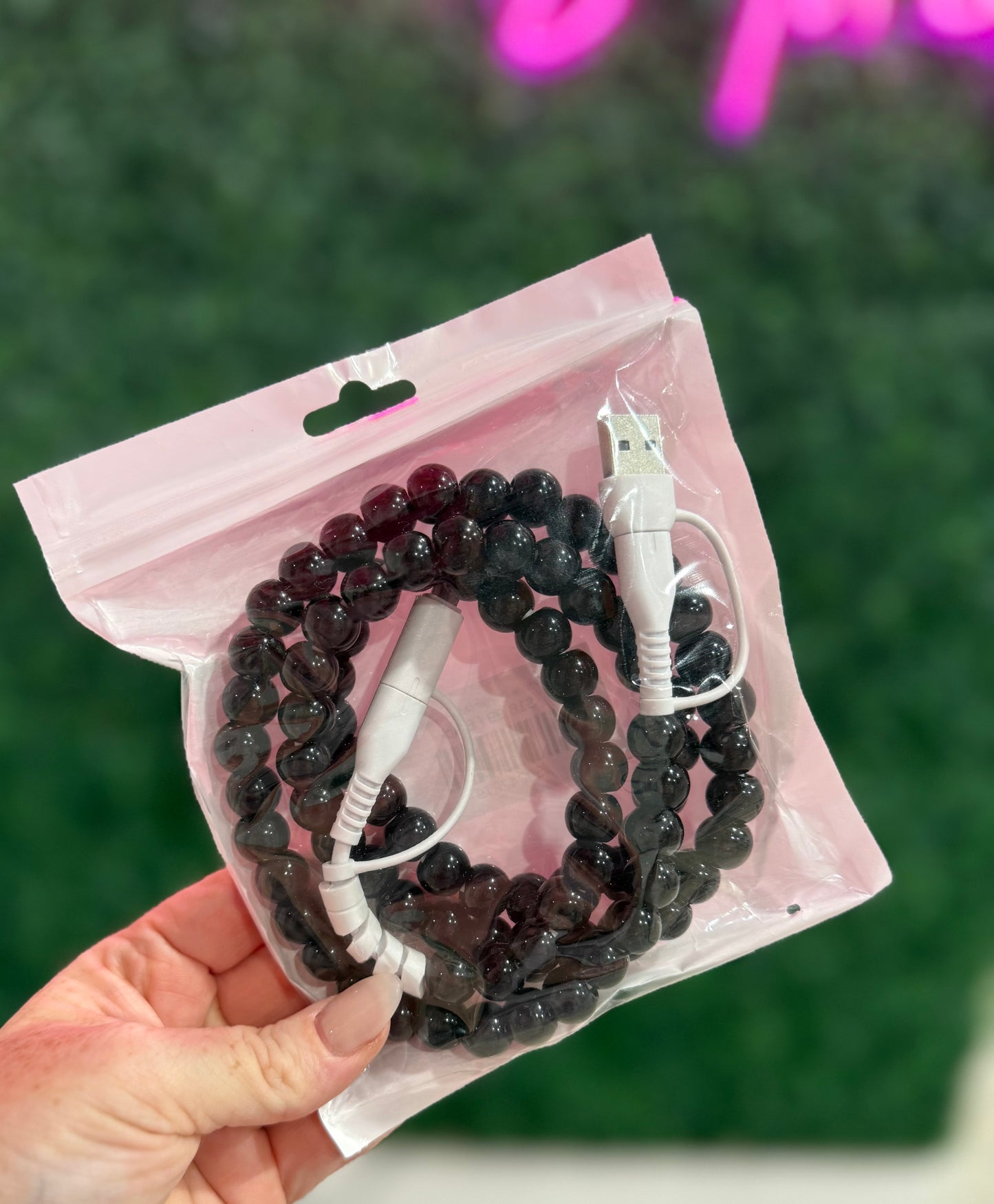 Beaded Phone Charger (Any Phone-Multiple Colors)