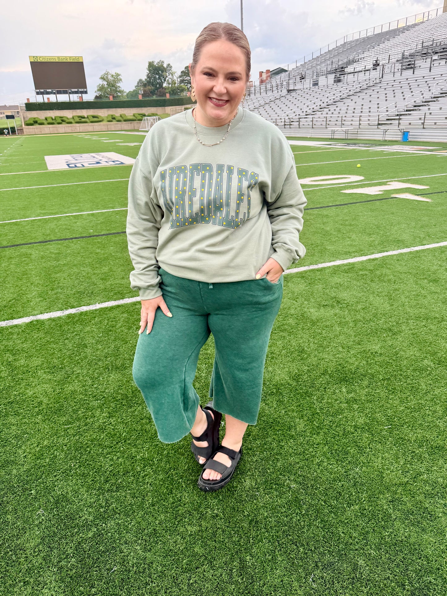 Varsity Polka Dot School Spirit Sweatshirt (Any Style)