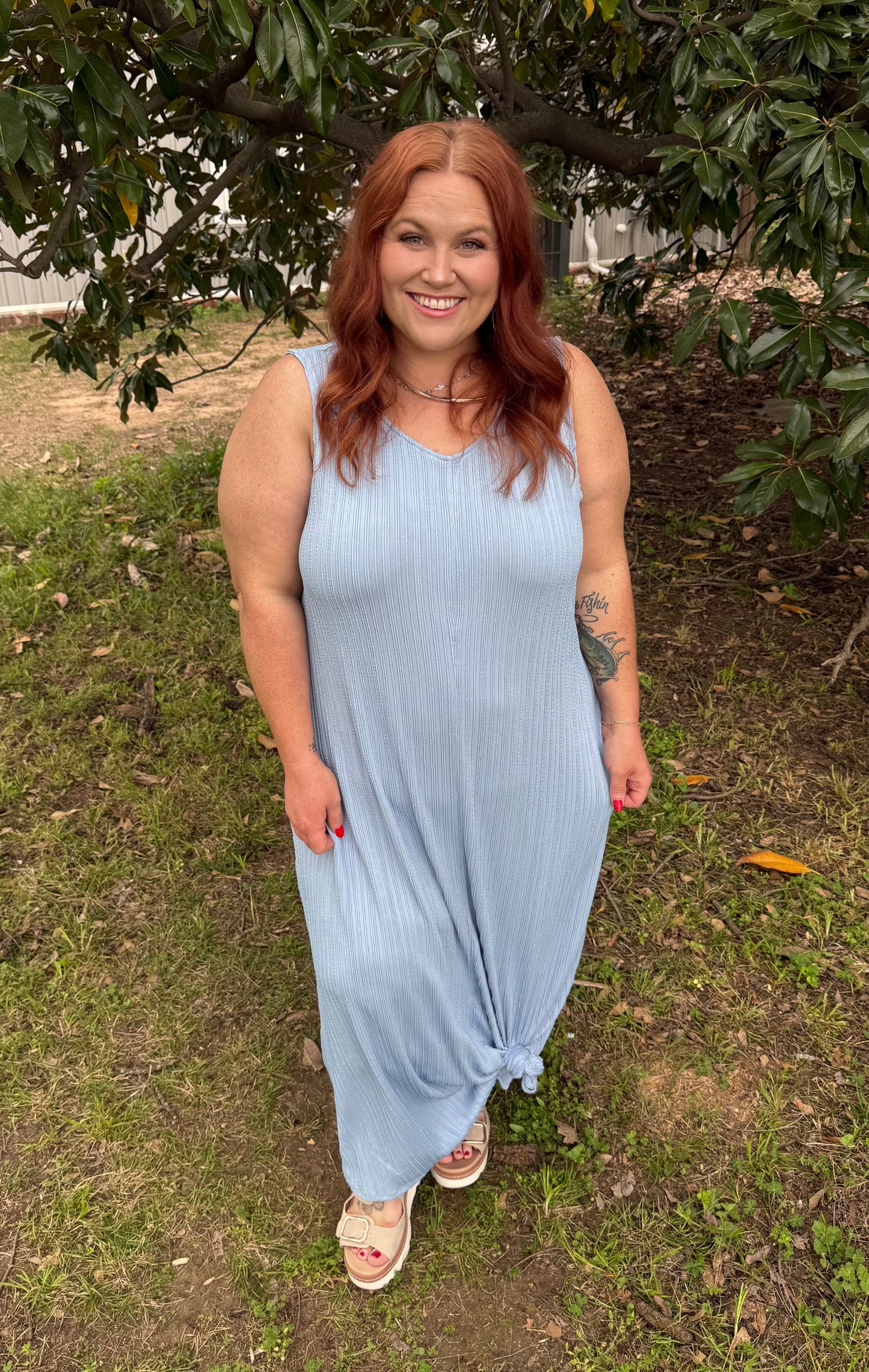 Tasha Pleated Maxi Dress