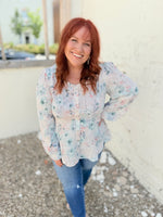 Sophia Floral Button Down Top