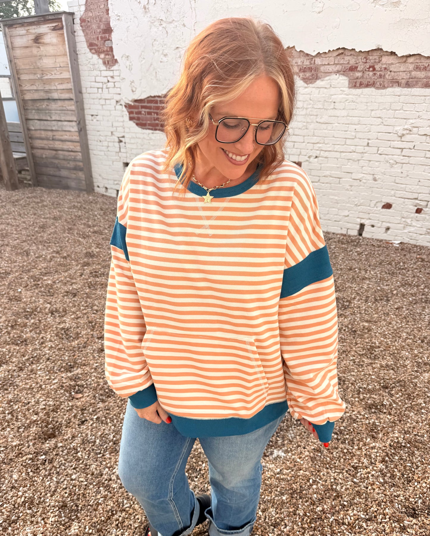 Rachael ColorBlock Striped Top
