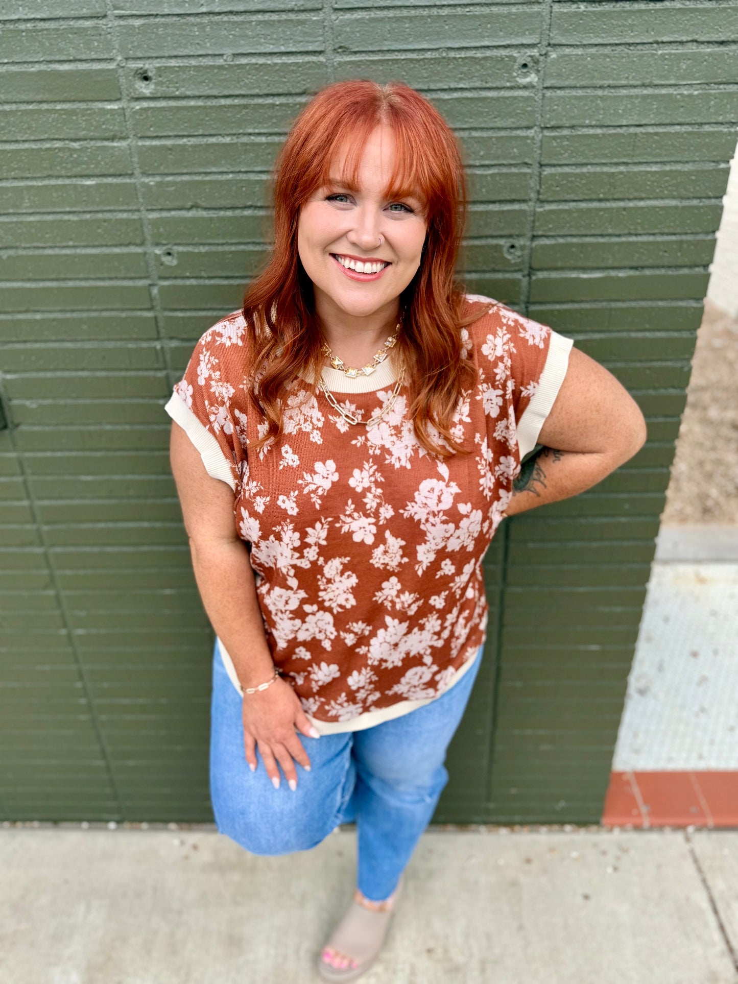 Jacklyn Floral Knit Top