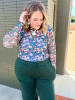 Gwen Floral Mesh Top