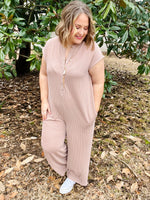 Ainsley Taupe Jumpsuit
