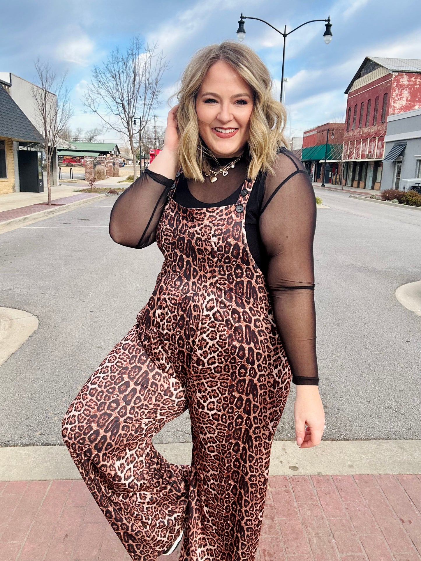 Jessica Leopard Jumpsuit