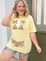Bikini Ready Graphic Tee (Leopard-Customizable)