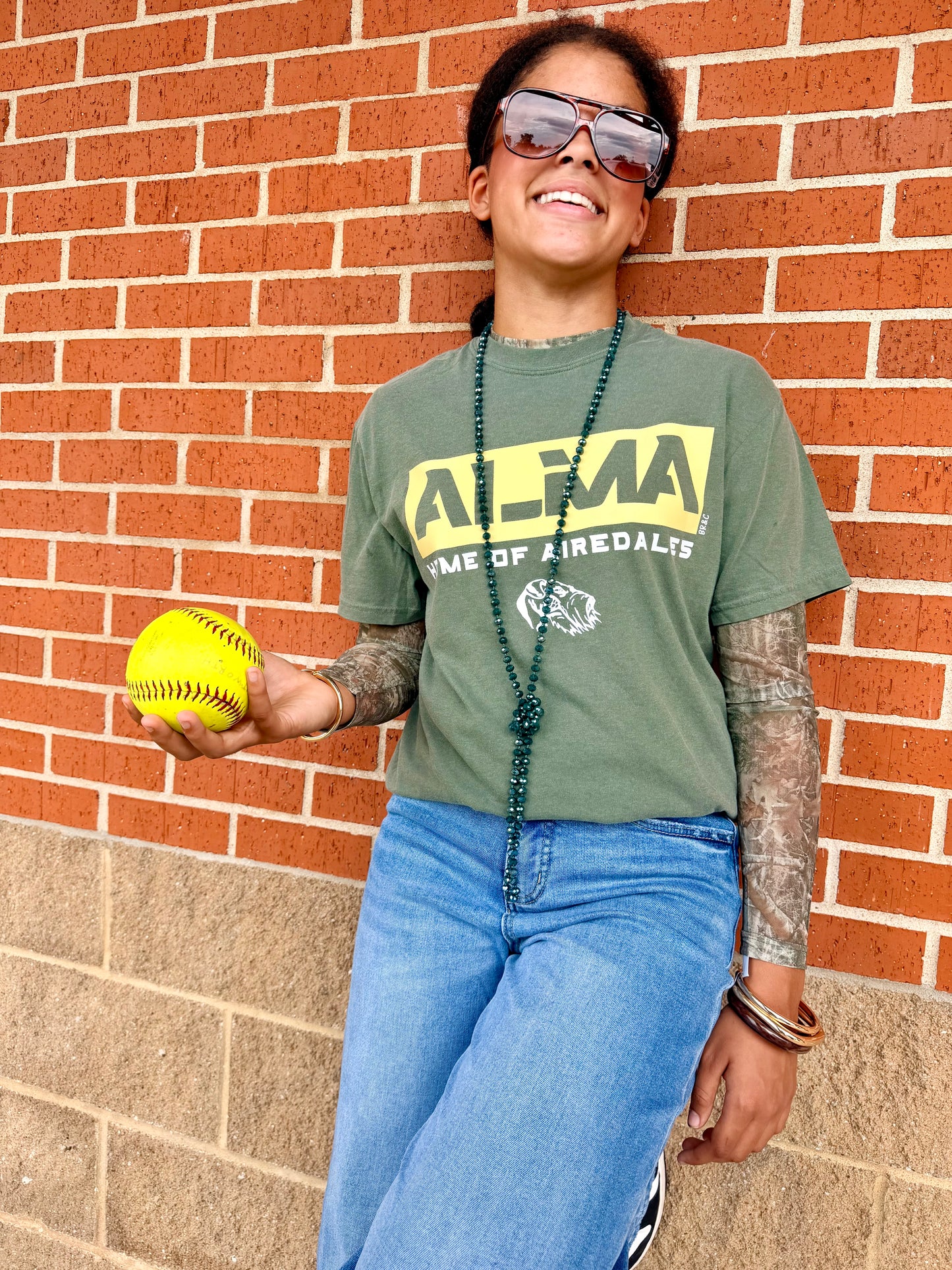 Blocked School Spirit Tee