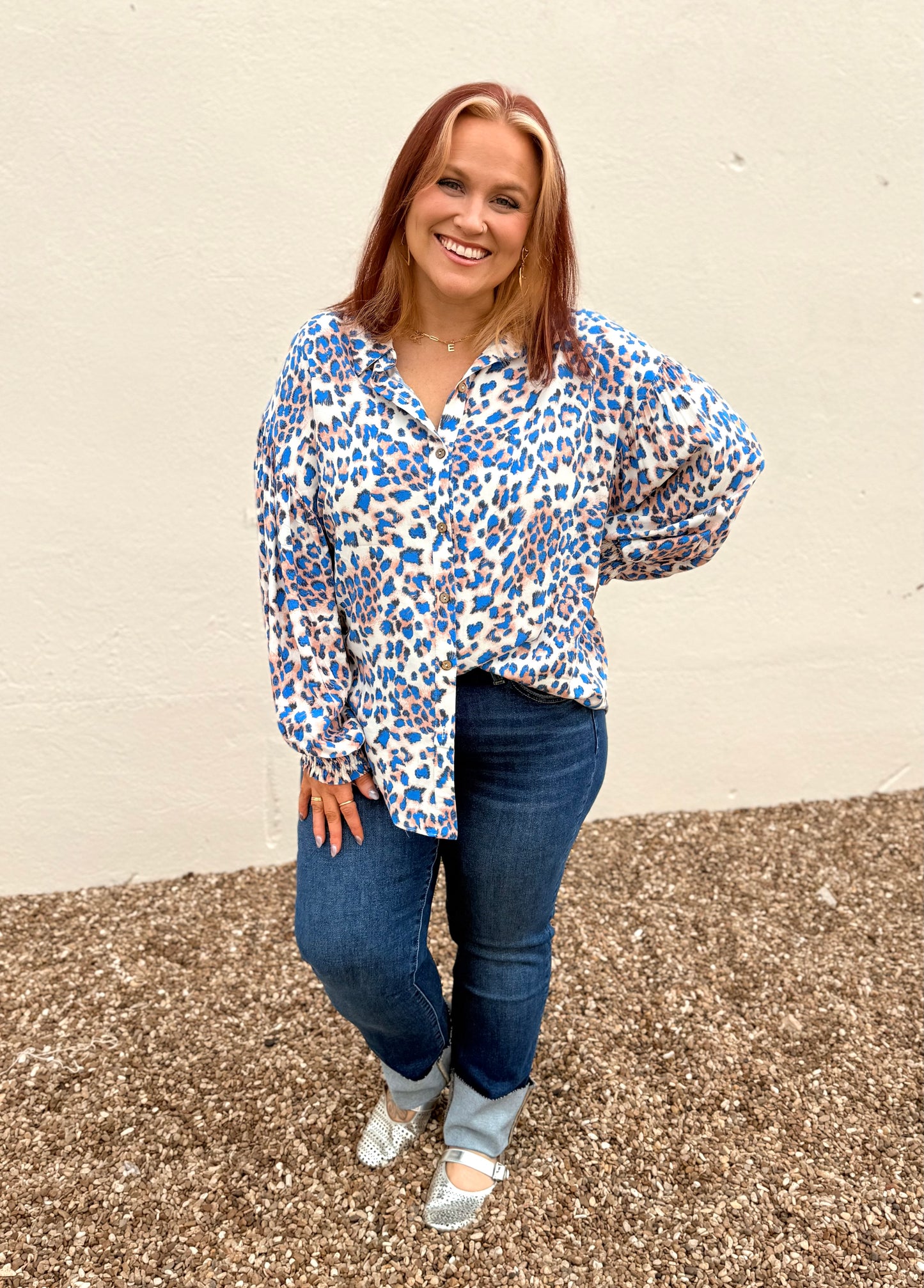 Savannah Animal Print Button Down
