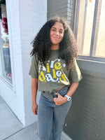 Star Blocked School Spirit On Comfort Colors