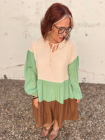 Mint Mocha Tiered Dress