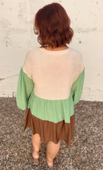 Mint Mocha Tiered Dress