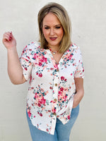 Dolly Button Up Floral Top