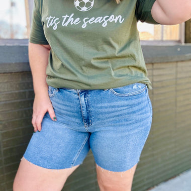 Vervet High Rise Denim Shorts