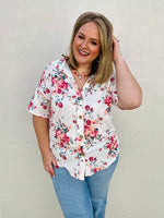 Dolly Button Up Floral Top