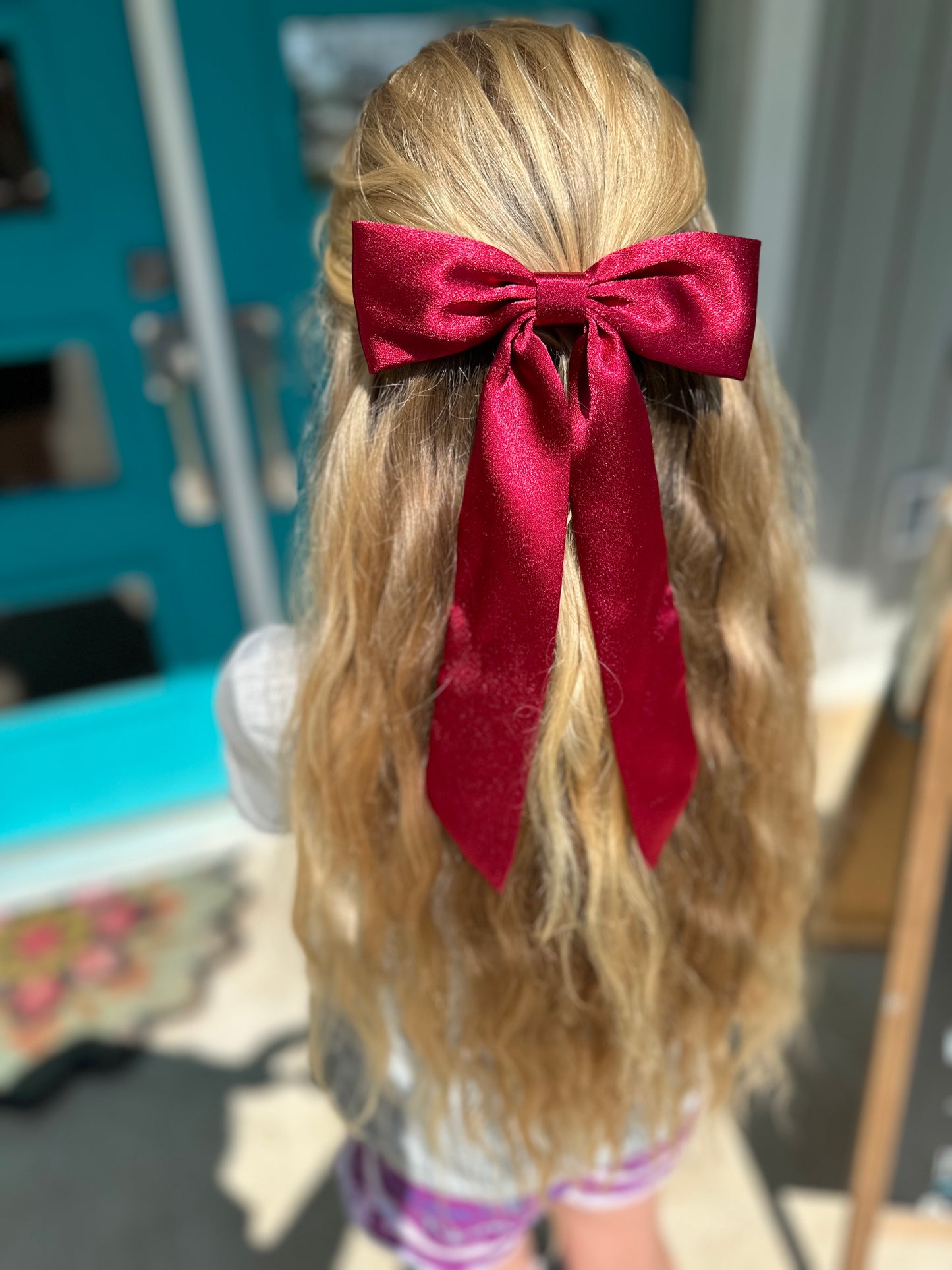 Alligator Clip in Silk Bows