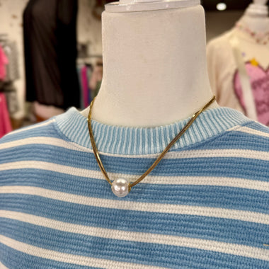 Gold Pearl Necklace