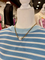 Gold Pearl Necklace