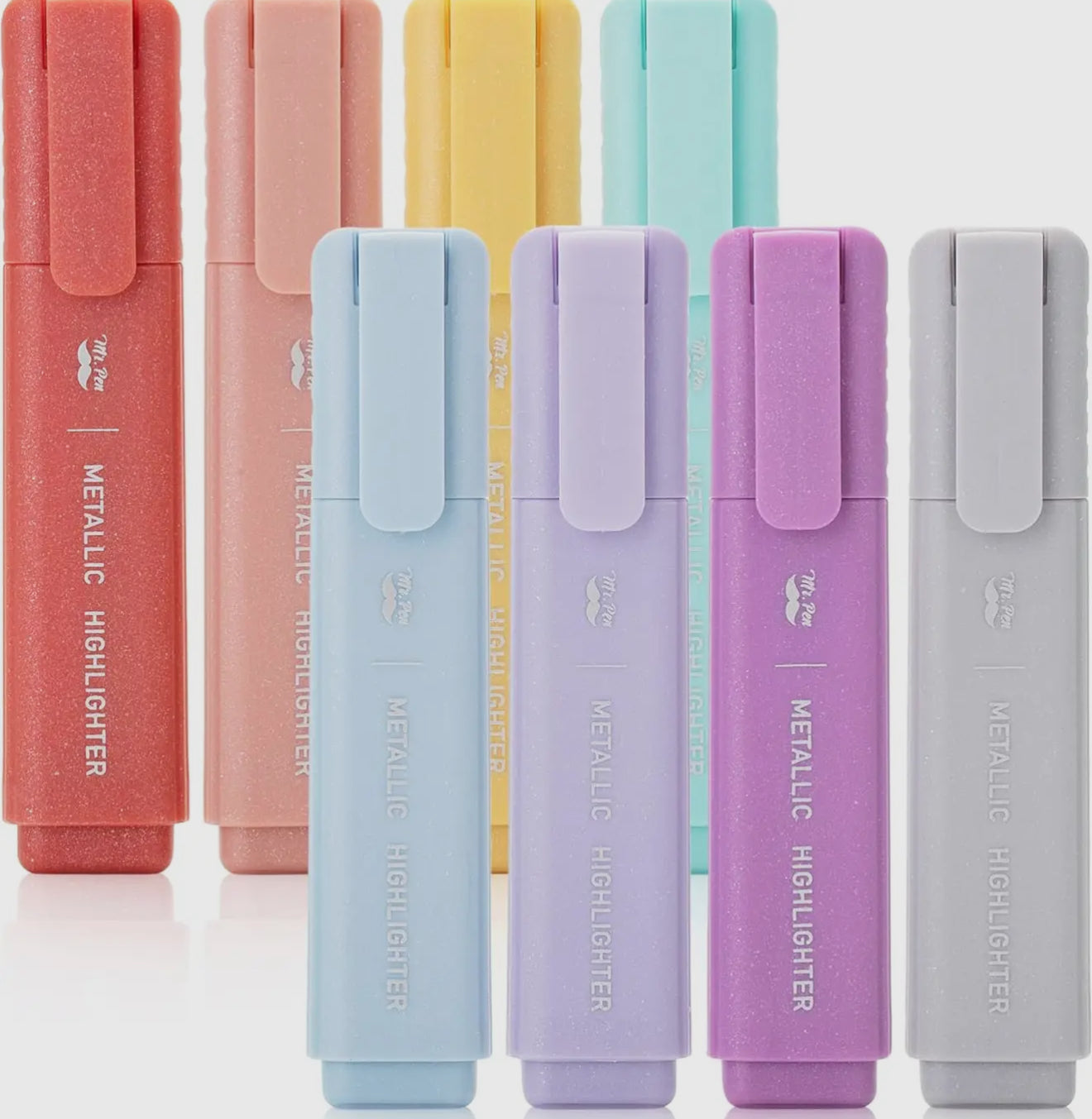 Glitter Highlighters - 8 Pack Set
