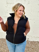 GraceLynn Puffer Vest in Black