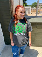 School Spirit Stacked on Comfort Colors (Customizable)