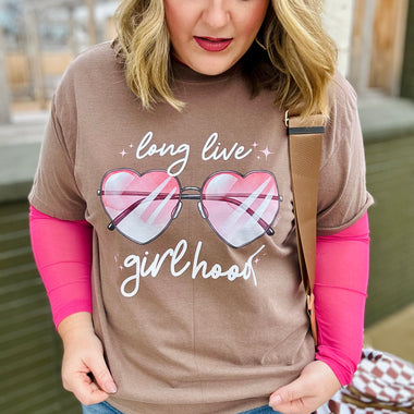 Long Live Girlhood Tee on Comfort Colors