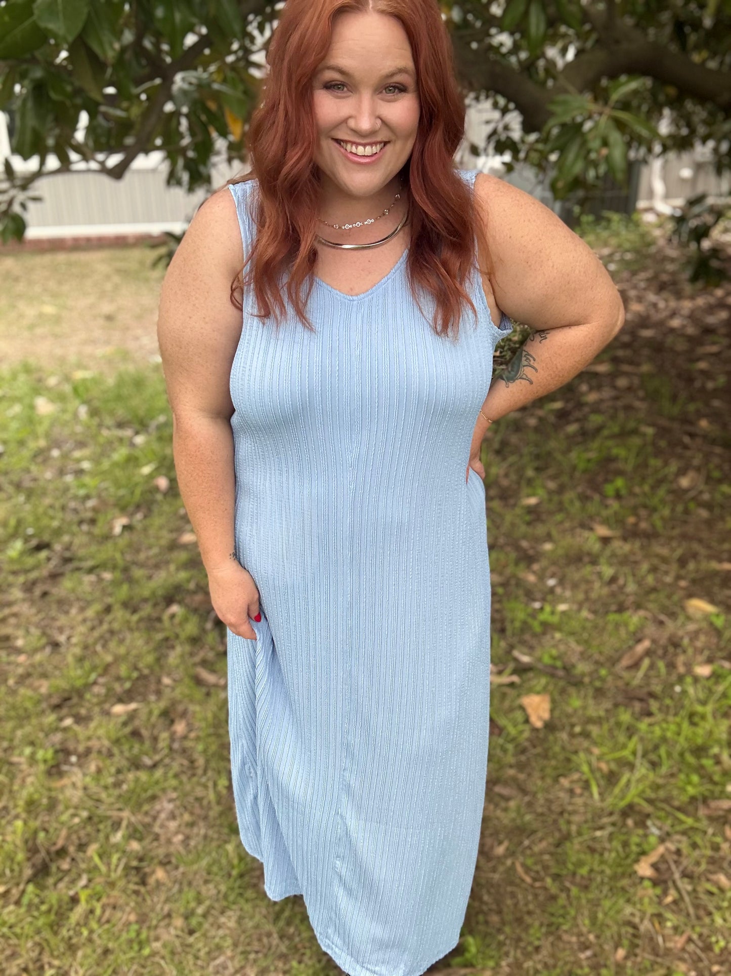 Tasha Pleated Maxi Dress