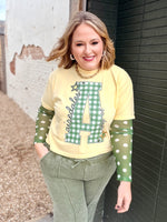 Gingham School Spirit Tee on Butter CC