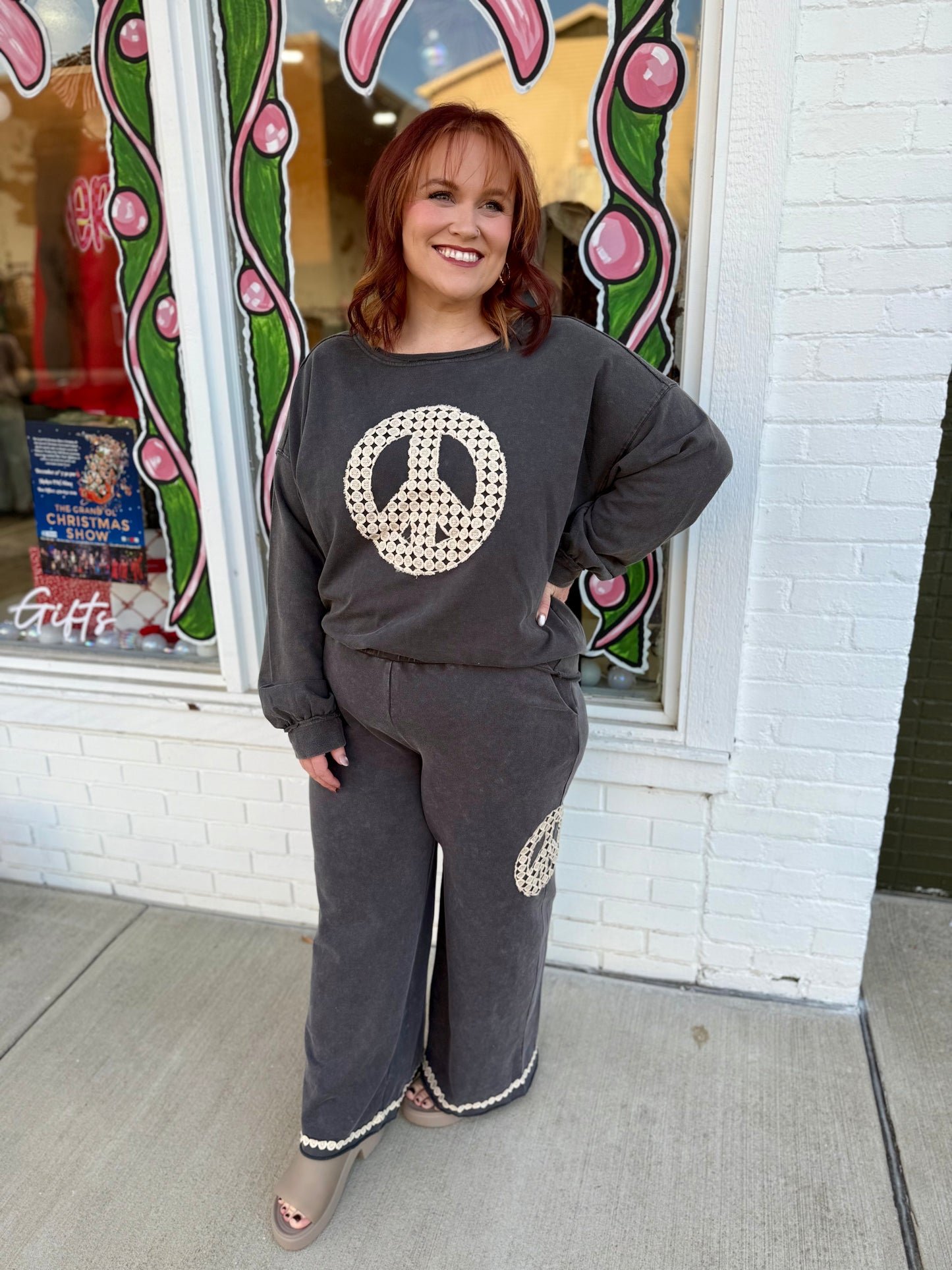 Penny Peace Sign Top