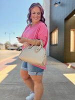Beth Chain Strap Dome Satchel