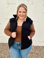 GraceLynn Puffer Vest in Black