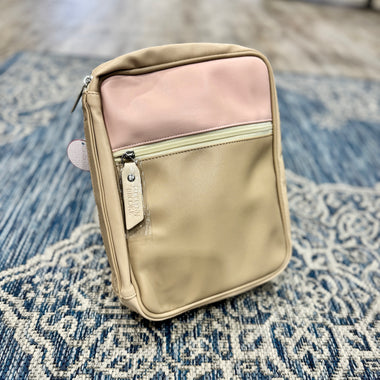 More Than Able Color Block Leather Bible Cover