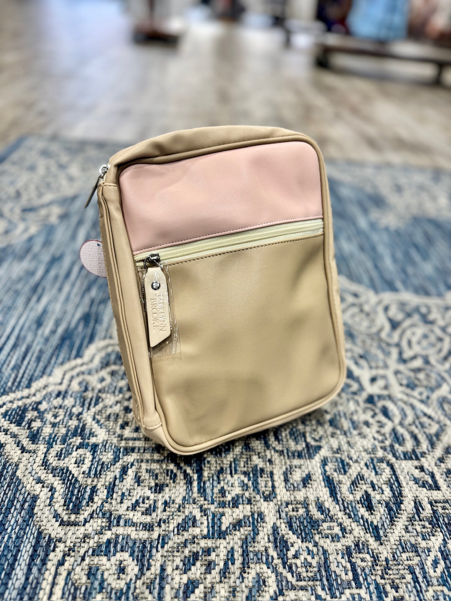 More Than Able Color Block Leather Bible Cover