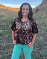 Market Special: Leopard Front Tie Top