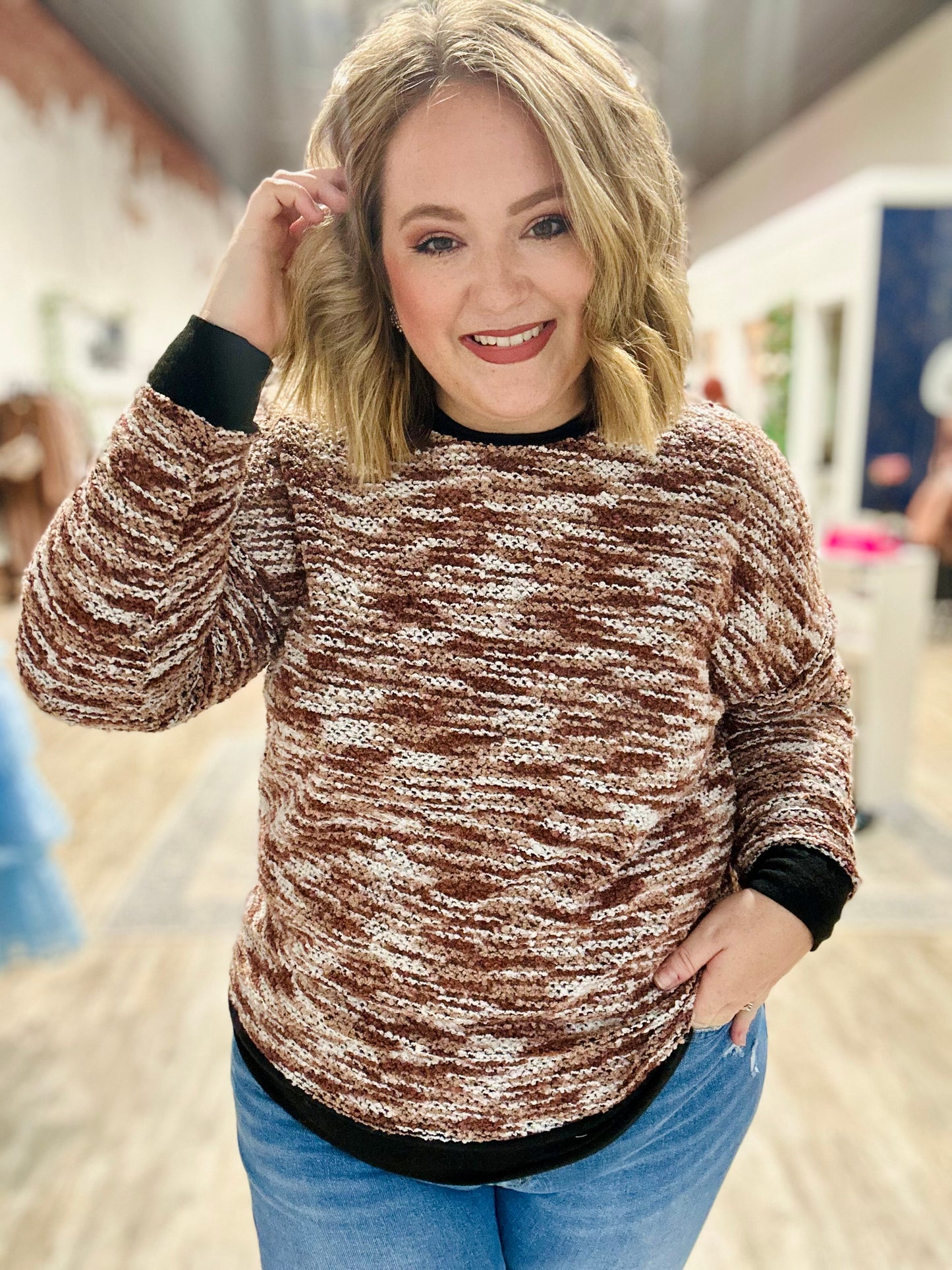 Kennedy Long Sleeve Knit Sweater