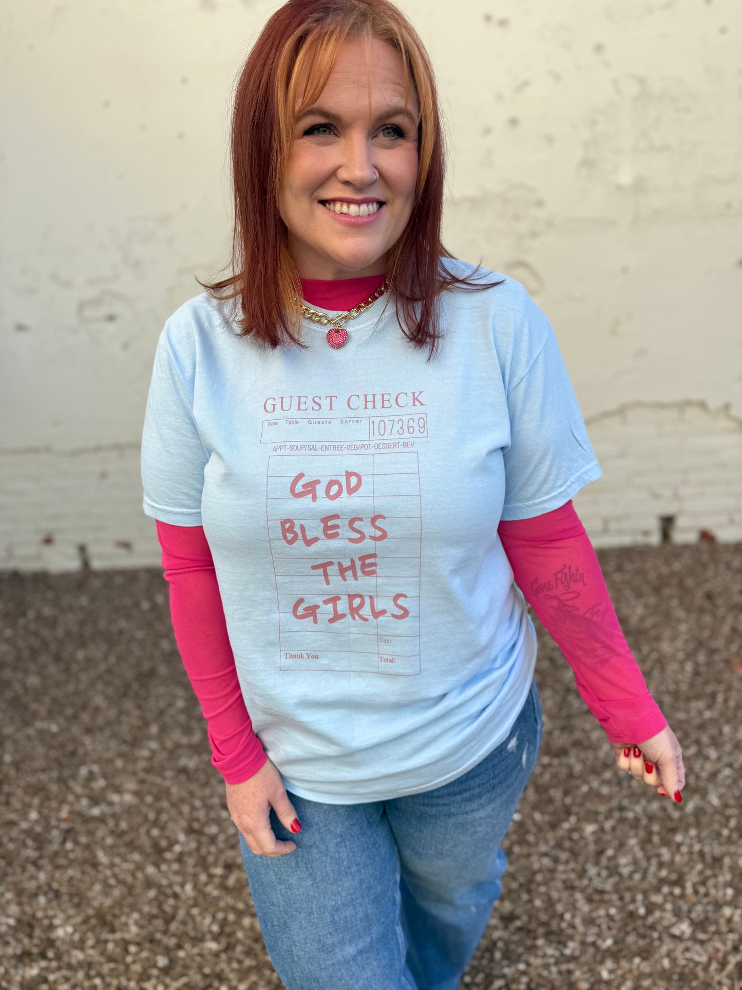 God Bless the Girls Tee on Comfort Colors