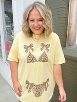Bikini Ready Graphic Tee (Leopard-Customizable)
