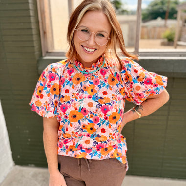 Mina Floral Top