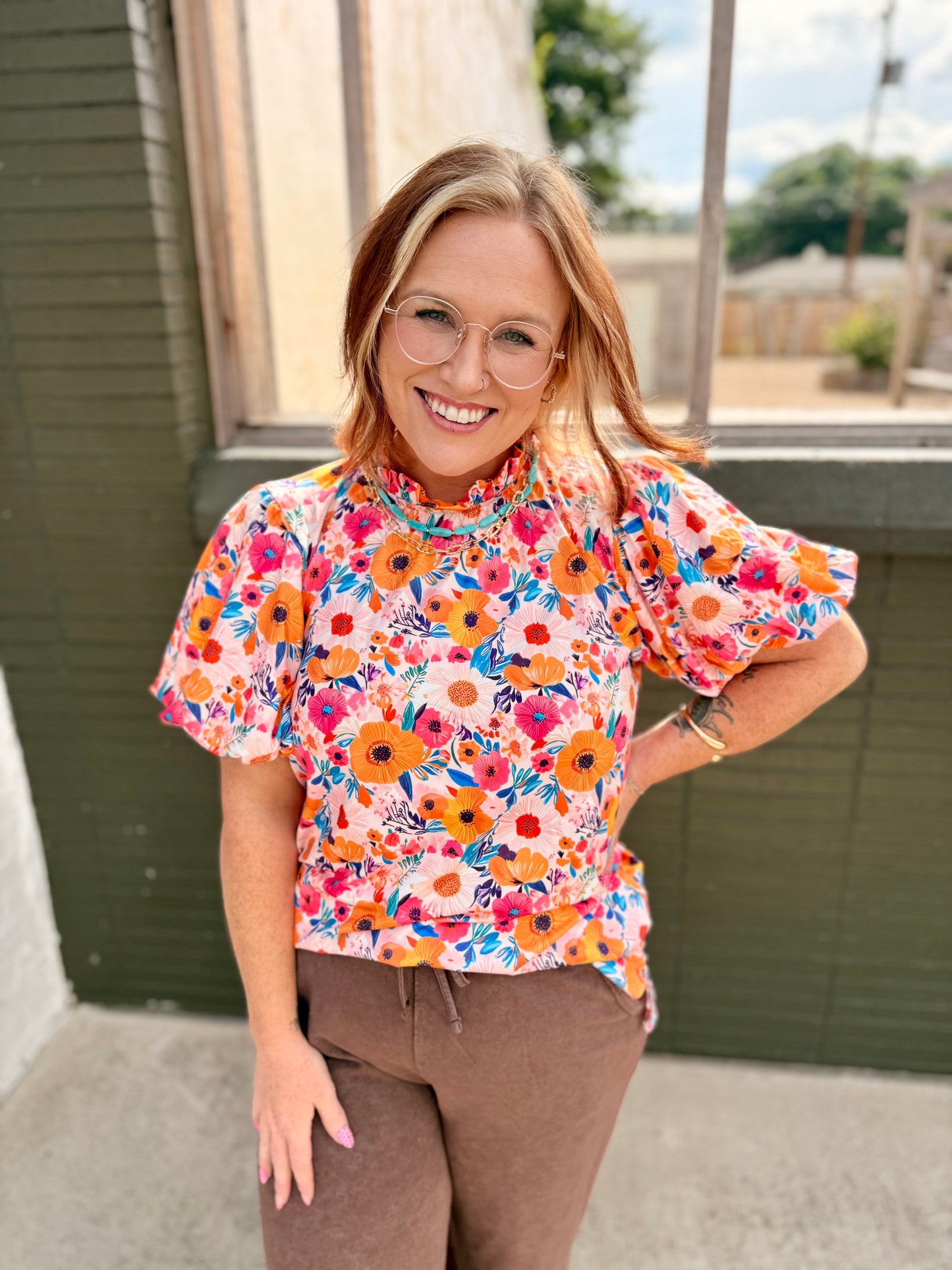 Mina Floral Top