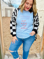 God Bless the Girls Tee on Comfort Colors