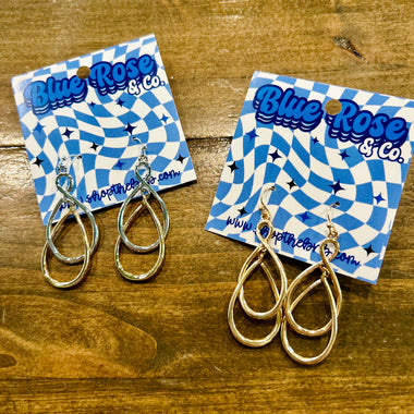 Linked Metal Hoops (Multiple Colors)