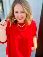 Alex Rhinestone Top