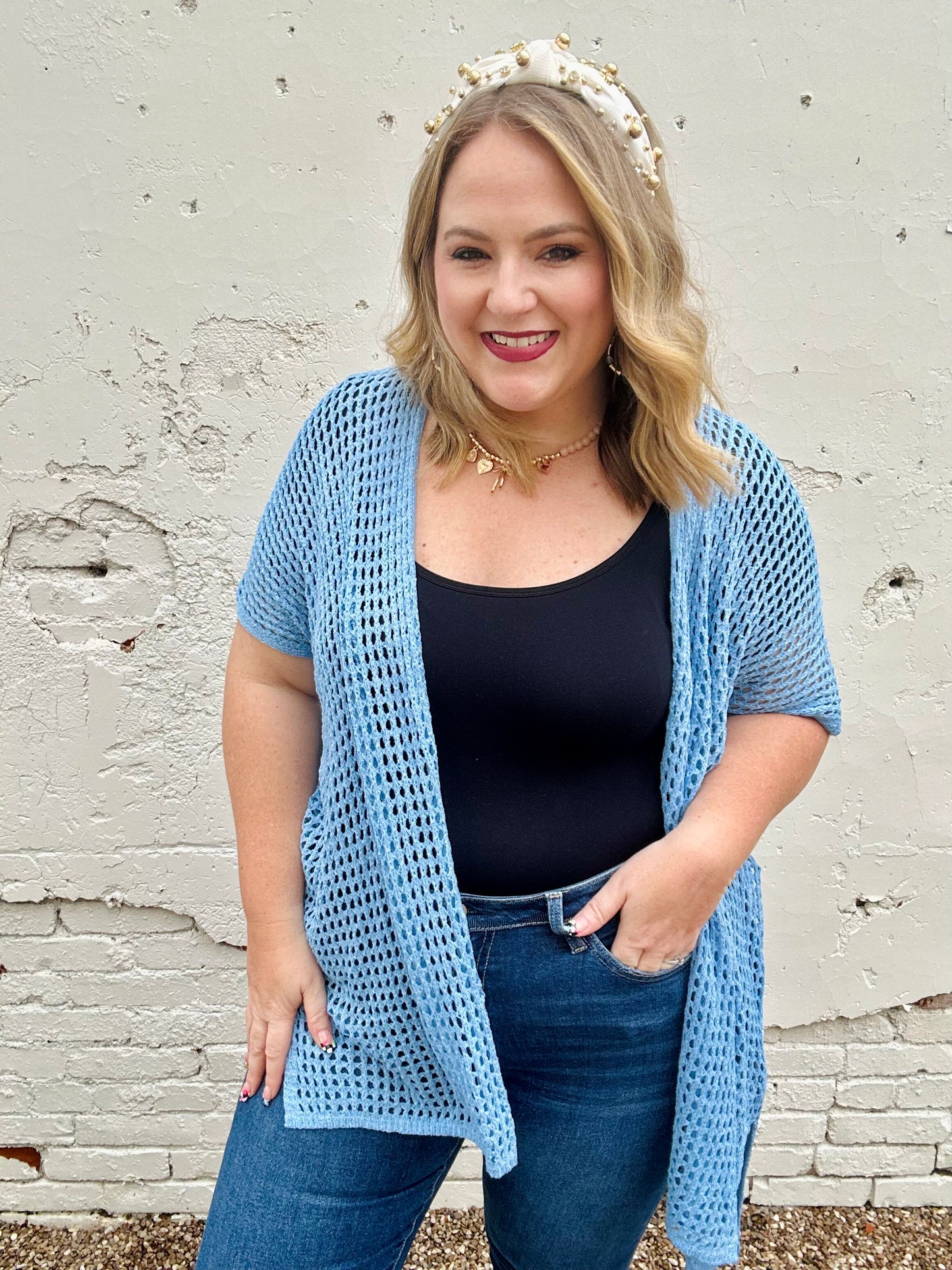 Polly Open Knit Cardi