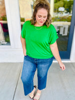 Jaylee Green Slinky Top