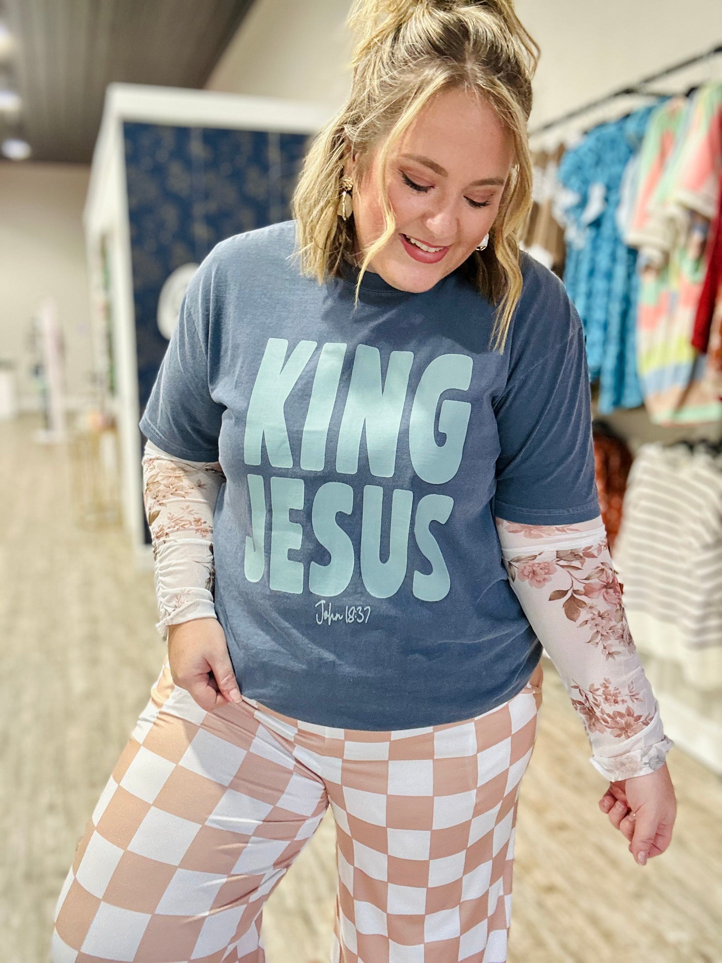 King Jesus Tee On Comfort Colors